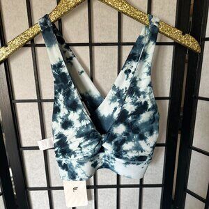 Fabletics Women's Oasis Twist Sports Bra in Tie Dye Grotto Magma‎ Size Small NWT